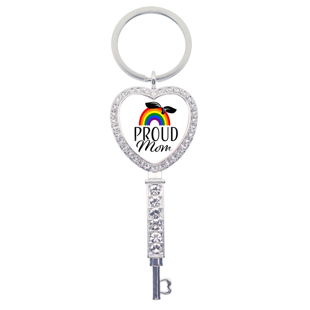 Wholesale LGBT Rainbow Love Metal Keychain
